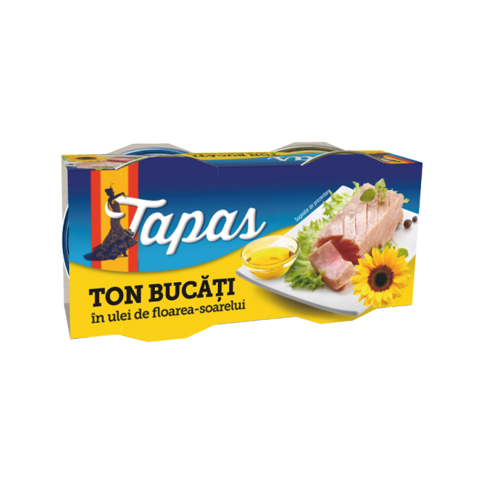 PACK TAPAS 2xTon bucati in ulei de floarea soarelui 80g [1]