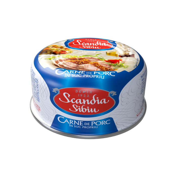 Scandia Sibiu Carne de porc in suc propriu 300g [1]