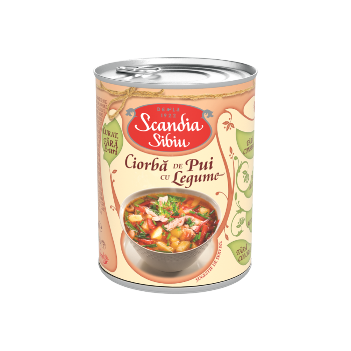 Scandia Sibiu Ciorba de pui cu legume 400g [1]