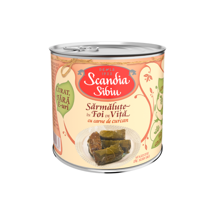 Scandia Sibiu Sarmalute foi vita cu curcan 400g [1]