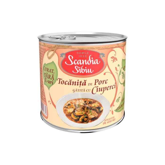 Scandia Sibiu Tocăniţă de porc gatita cu ciuperci 400g [1]