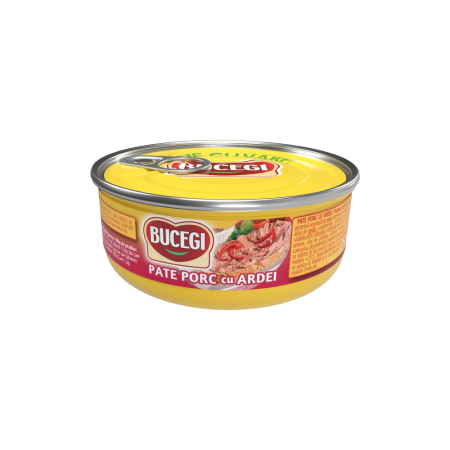 Pate ficat - Bucegi Pate porc cu ardei 120g