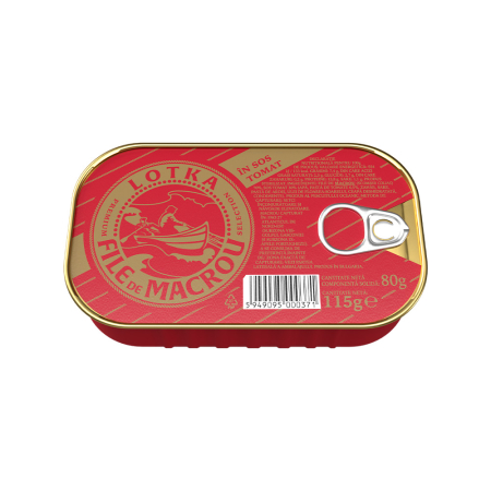 Conserve pește - LOTKA Macrou file in sos tomat 115g