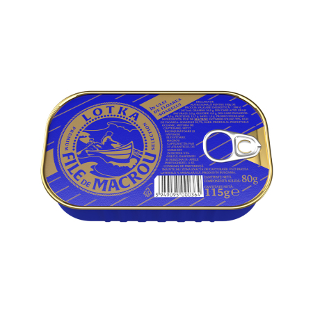 Conserve pește - LOTKA Macrou file in ulei de floarea soarelui 115g