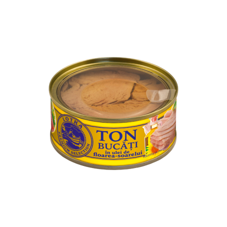 Conserve pește - LOTKA Ton bucati in ulei de floarea soarelui 160g