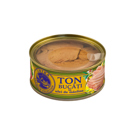 Conserve pește - LOTKA Ton bucati in ulei de masline 160g