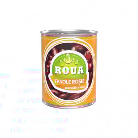 Conserve legume & fructe - ROUA Fasole rosie pentru gatit si salata 400g EO