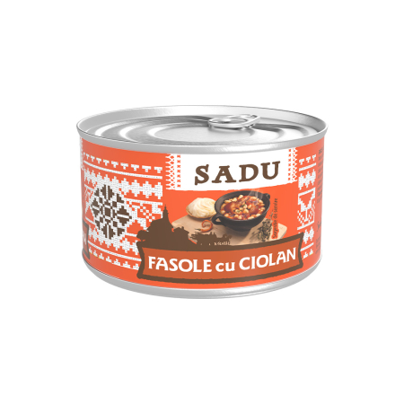 Conserve Mâncare Gătită - Sadu Fasole cu ciolan 400g