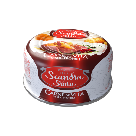 Conserve Carne - Scandia Sibiu Carne de vită in suc propriu 300g