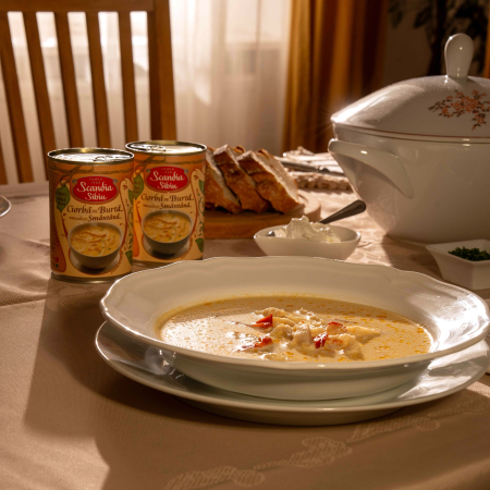 Scandia Sibiu Ciorbă de burtă dreasa cu smantana 400g [2]