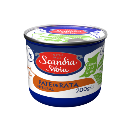 Pate ficat - Scandia Sibiu Pate de rata integral 200g
