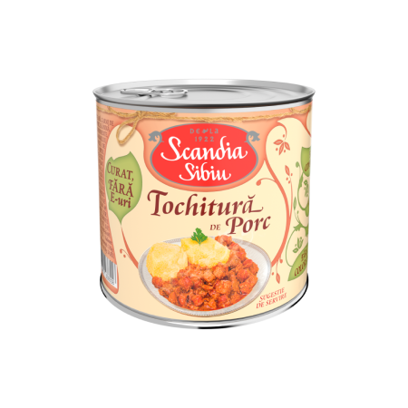 Conserve Mâncare Gătită - Scandia Sibiu Tochitura de porc 400g