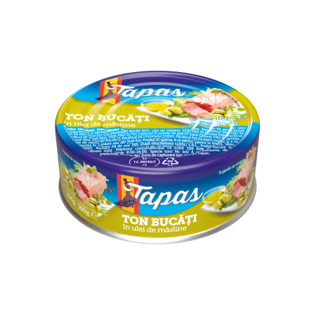 Conserve pește - TAPAS Ton in ulei de masline 160g