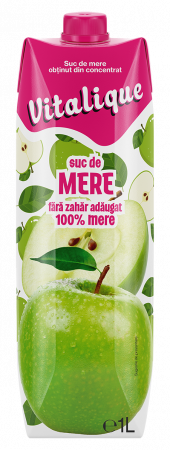 Sucuri - VITALIQUE  Suc de mere Fara zahar adaugat 1L