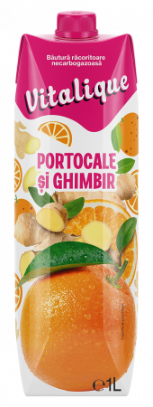 Sucuri - VITALIQUE  Suc de portocale cu ghimbir 1L