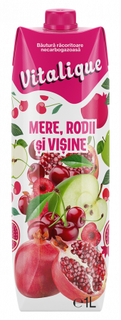 Sucuri - VITALIQUE  Suc de rodii si visine si mere 1L