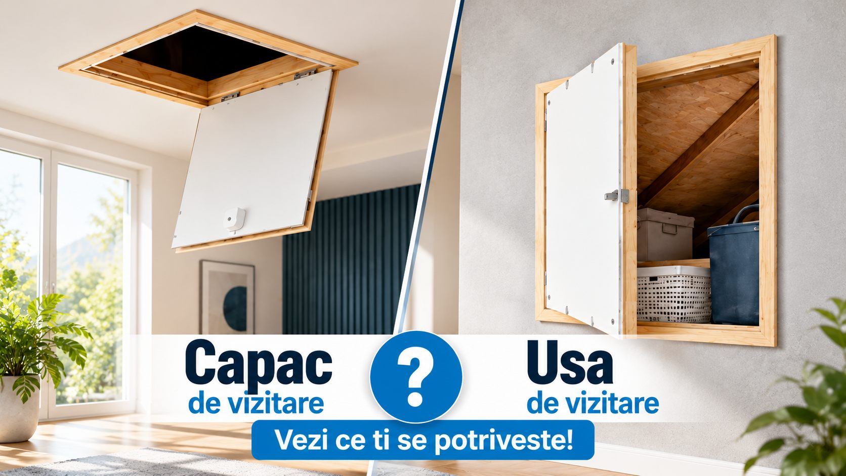 Capac sau usa de vizitare ? Vezi ce ti se potriveste!