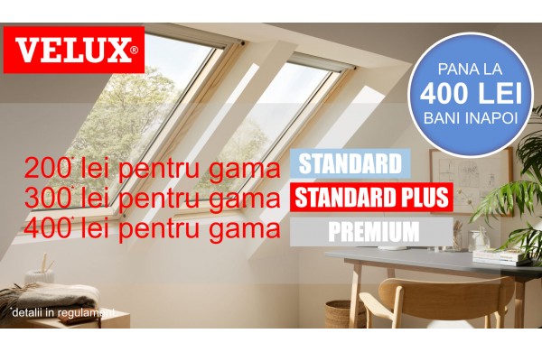 Promotie fereastră mansardă VELUX cu cash-back atractiv!