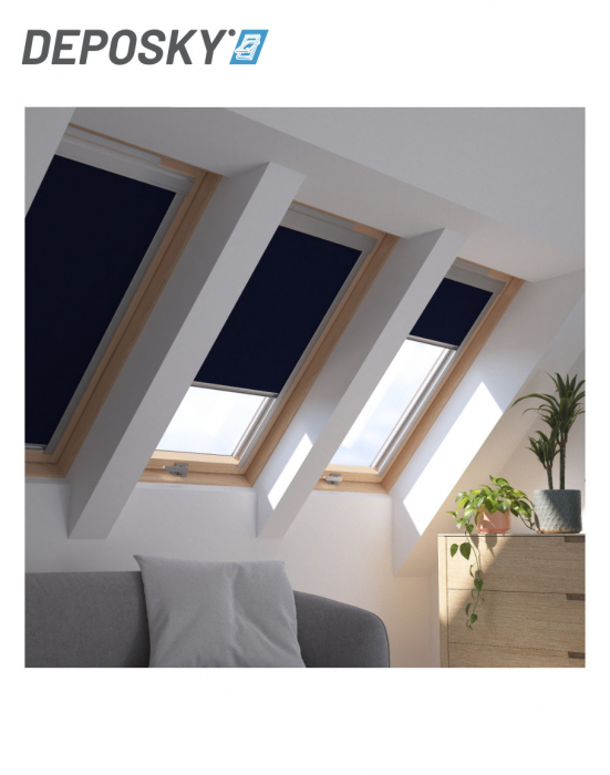 DEPOSKY DUA rulou interior fereastra mansarda opac compatibil cu DEPOSKY, Fakro, Dakea, Velux [6]