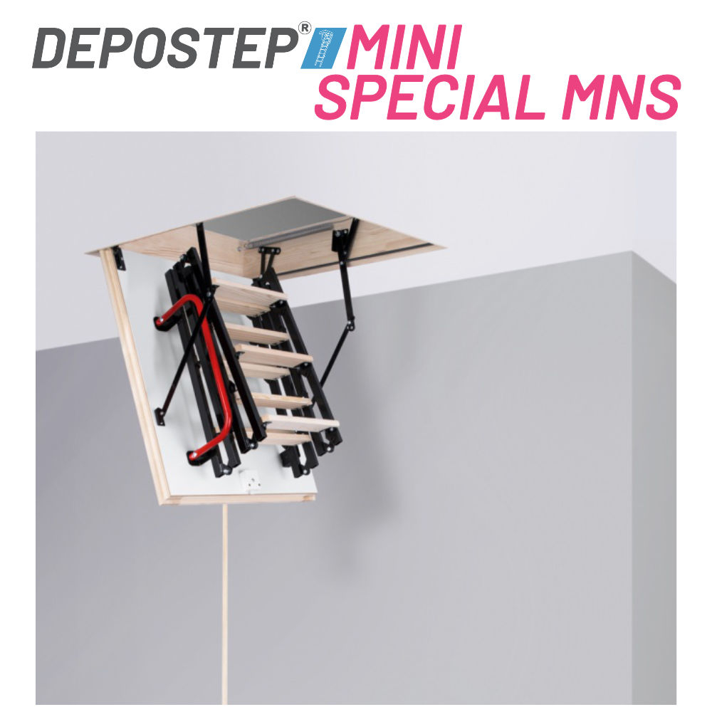 Scara Pod DEPOSTEP MINI SPECIAL MNS H 260-265 scurta, metalica cu trepte din lemn [5]