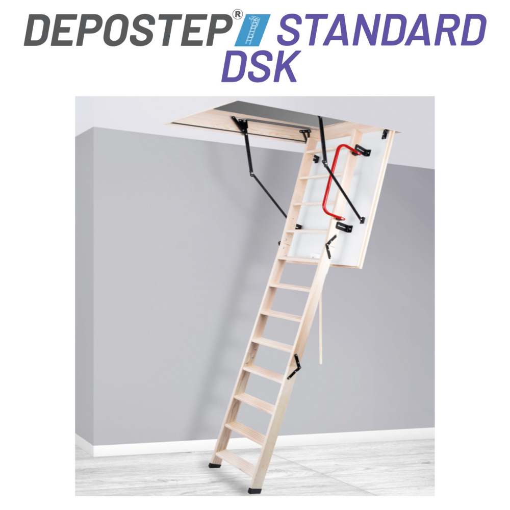 DEPOSTEP STANDARD DSK scara pod mansarda din lemn de pin [6]