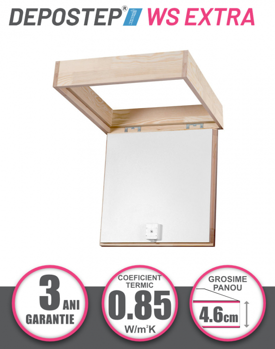 DEPOSTEP WS EXTRA - usa tavan termoizolata pentru acces pod [2]