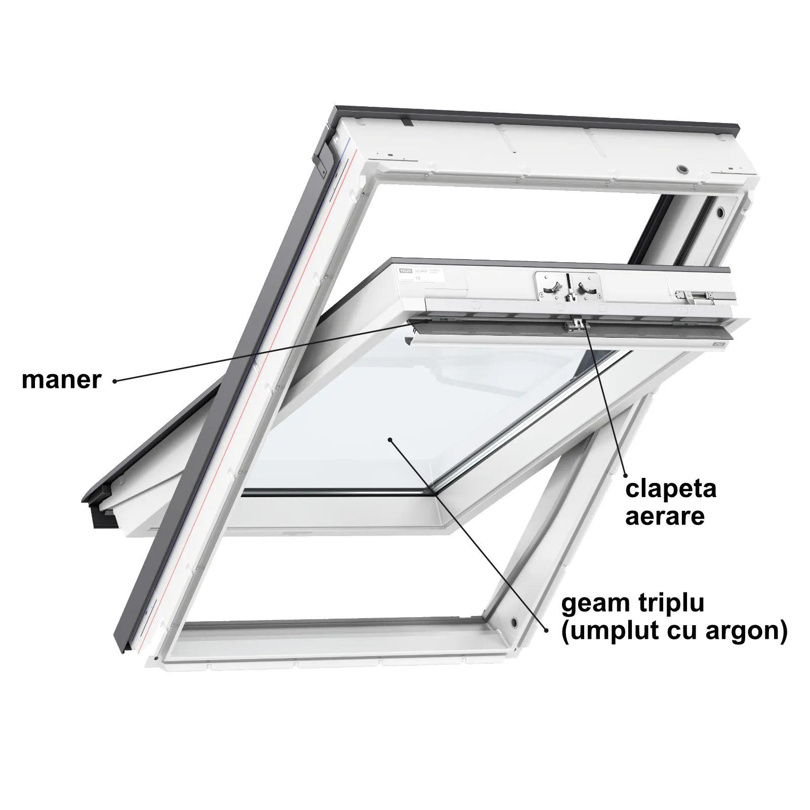 Geam mansarda poliuretan Velux GLU 0061 [3]