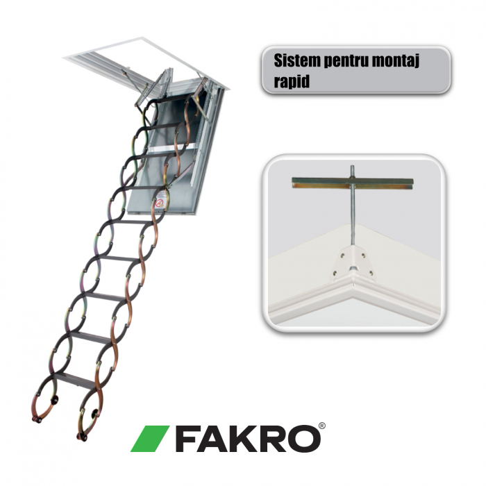 Scara pod rezistenta la foc 60 min Fakro LSF [3]