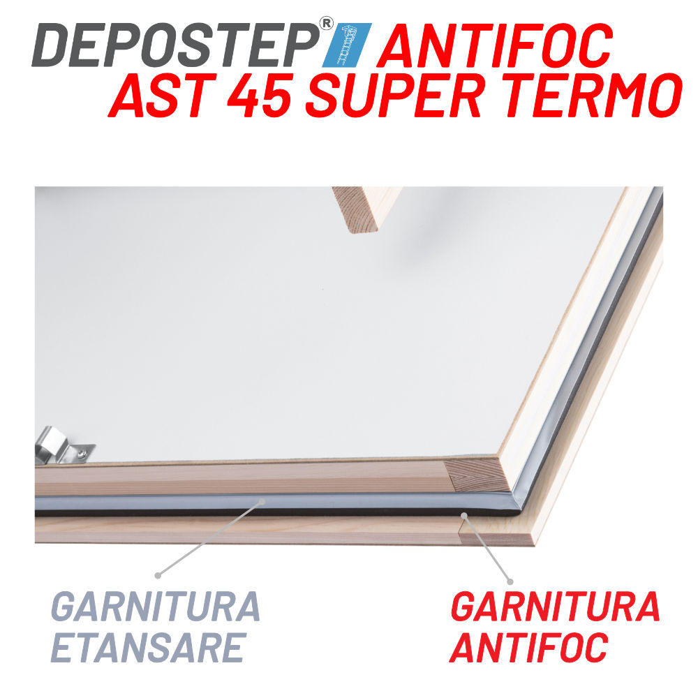 DEPOSTEP AST 45SUPER TERMO scara pod din lemn rezisntenta la foc [3]