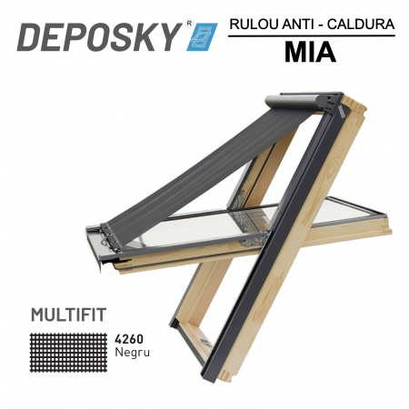 ACCESORII FERESTRE MANSARDA DEPOSKY - DEPOSKY MIA rulou exterior parasolar pentru ferestre de mansarda anti caldura