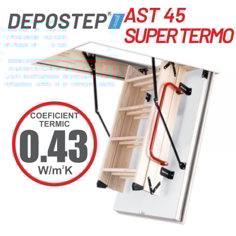 SCARI POD - DEPOSTEP AST 45SUPER TERMO scara pod din lemn rezisntenta la foc