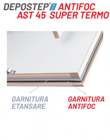 DEPOSTEP AST 45SUPER TERMO scara pod din lemn rezisntenta la foc [2]