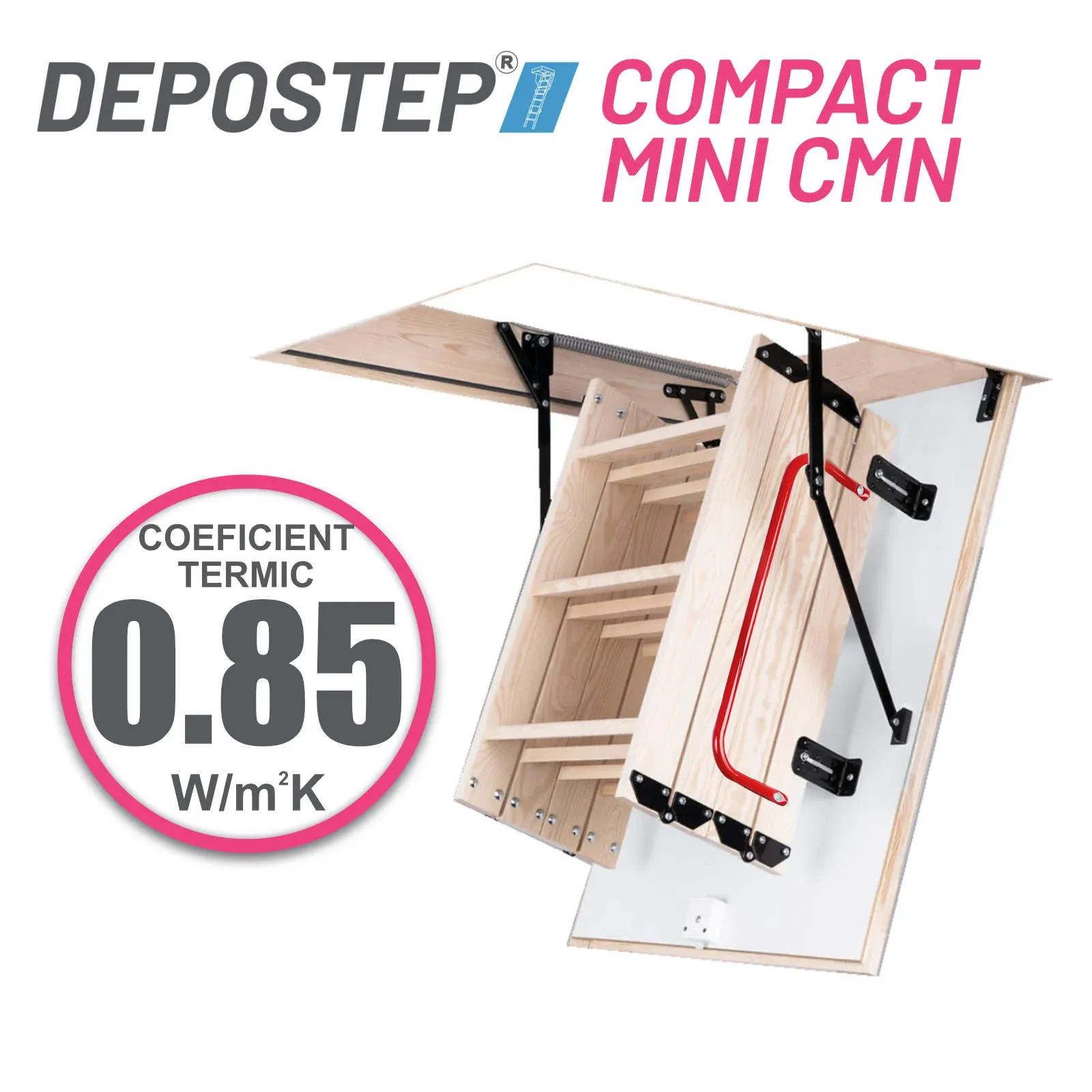 SCARI POD - DEPOSTEP COMPACT MINI CMN Scara Pod pliabila din lemn