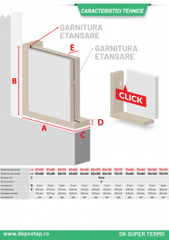 DEPOSTEP DK SUPER TERMO - usa vizitare perete vertical super termoizolata [4]