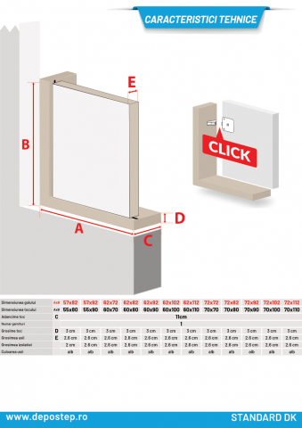 DEPOSTEP STANDARD DK - usa vizitare perete vertical termoizolatoare [5]
