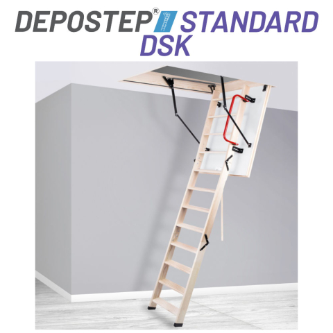 DEPOSTEP STANDARD DSK scara pod mansarda din lemn de pin [2]