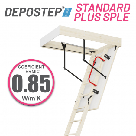 SCARI POD - DEPOSTEP STANDARD PLUS SPLE scara pod pliabila pentru incaperi de peste 3 metri