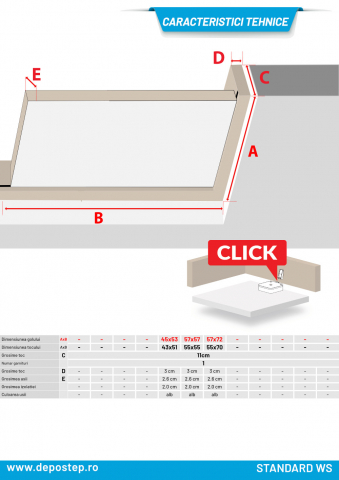 DEPOSTEP STANDARD WS - usa vizitare tavan termoizolata [4]