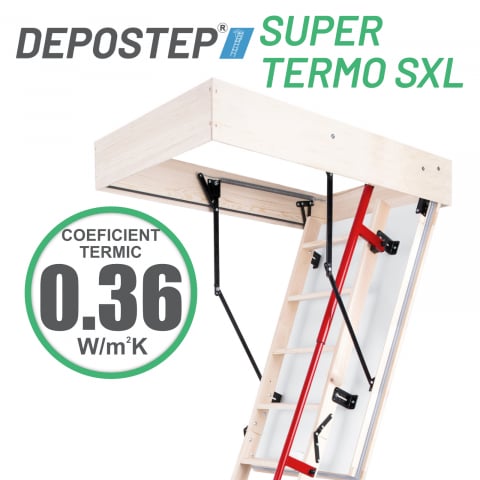 SCARI POD - DEPOSTEP SUPER TERMO SXL scara pod din lemn supertermoizolata