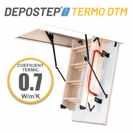 SCARI POD DIN LEMN - DEPOSTEP TERMO DTM scara pod pliabila termoizolatoare