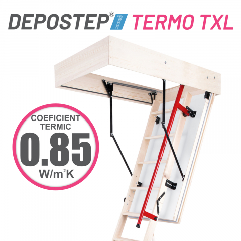 SCARI POD - DEPOSTEP TERMO TXL scara pod din lemn pentru incaperi de pana la 330cm
