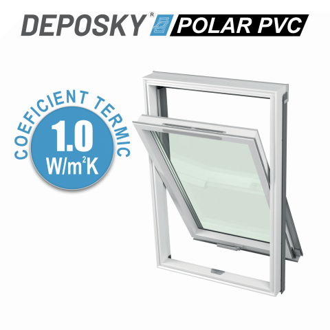 FERESTRE MANSARDA DEPOSKY - Fereastra mansarda DEPOSKY POLAR PVC, 3 sticle, maner jos