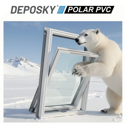 BLACK FRIDAY - Fereastra mansarda DEPOSKY POLAR PVC, 4 sticle, maner jos [4]