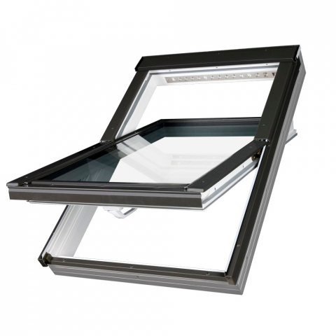 FERESTRE MANSARDA FAKRO - Fereastra mansarda FAKRO PTP-V U5, din PVC, 3 sticle
