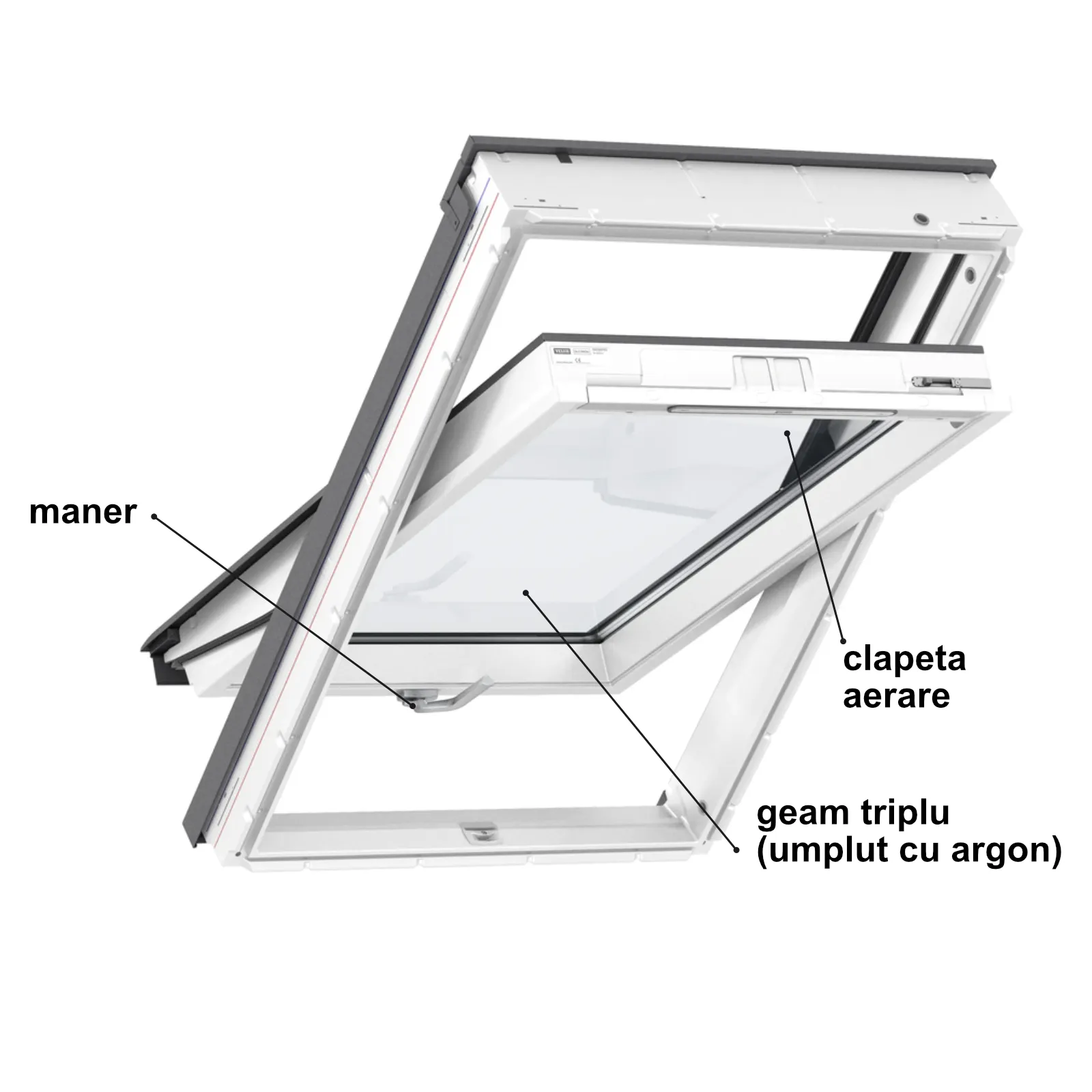 Geam mansarda Velux GLU 0061B [2]