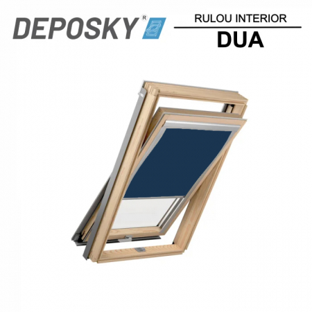 Produse Resigilate - RESIGILAT: DEPOSKY DUA rulou interior fereastra mansarda opac compatibil cu DEPOSKY, Fakro, Dakea, Velux