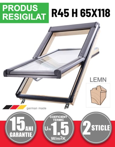 Produse Resigilate - RESIGILAT: Fereastra mansarada Roto R45H200 65x118