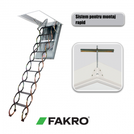 Scara pod rezistenta la foc 60 min Fakro LSF [2]