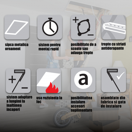 Scara pod rezistenta la foc 60 min Fakro LSF [3]