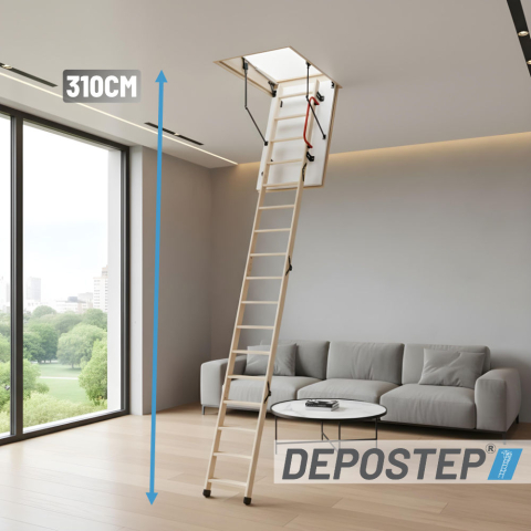 Scara Pod DEPOSTEP ANTIFOC A 45L H310 din lemn, rezistenta la foc 45 de minute [1]